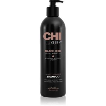 CHI Luxury Black Seed Oil Gentle Cleansing Shampoo finom állagú tisztító sampon 739 ml kép