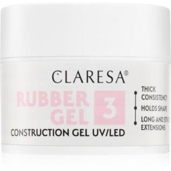 Claresa Rubber Gel Construction Gel UV/LED körömhosszabító gél lakk árnyalat 03 45 g kép