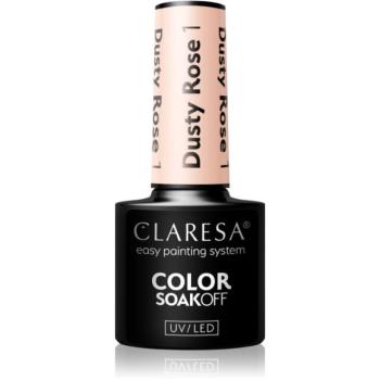 Claresa SoakOff UV/LED Color Dusty Rose géles körömlakk 5 g kép