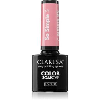 Claresa SoakOff UV/LED Color So Simple géles körömlakk árnyalat 3 5 g kép