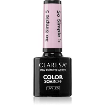 Claresa SoakOff UV/LED Color So Simple géles körömlakk árnyalat 5 5 g kép
