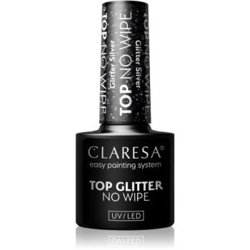 Claresa UV/LED Top Glitter No Wipe zselés fedő körömlakk csillogó Glitter 5 g kép