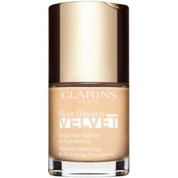 Clarins Skin Illusion Velvet mattító folyékony alapozó tápláló hatással 30 ml kép