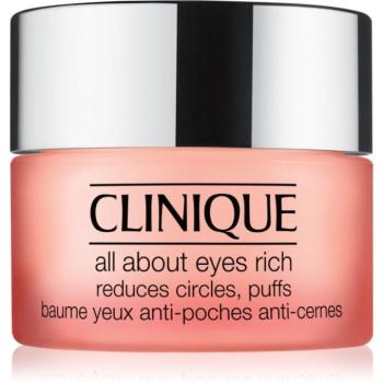 Clinique All About Eyes™ Rich hidratáló szemkörnyékápoló krém a duzzanatokra és a sötét karikákra 15 ml kép