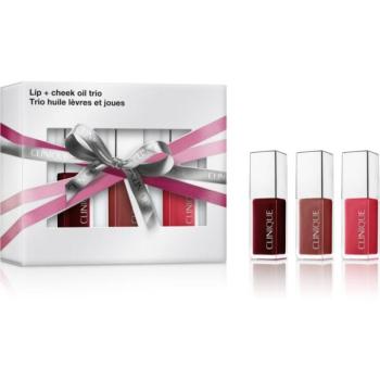 Clinique Holiday Lip + Cheek Oil Trio Set ajándékszett az ajkakra kép