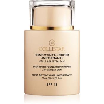 Collistar Even Finish Foundation+Primer 24h Perfect Skin alapozó és alapozóbázis SPF 15 árnyalat 1 Ivory 35 ml kép