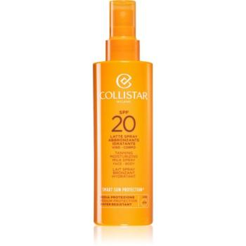 Collistar Smart Sun Protection Tanning Moisturizing Milk Spray SPF 20 bőrvédő tej spray formában SPF 20 200 ml kép