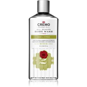 Cremo Sage & Citrus tusfürdő gél uraknak Green & Refreshing 475 ml kép
