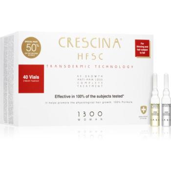 Crescina Transdermic 1300 Re-Growth and Anti-Hair Loss hajnövekedés és hajhullás elleni ápolás hölgyeknek 40x3,5 ml kép