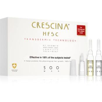 Crescina Transdermic 500 Re-Growth and Anti-Hair Loss hajnövekedés és hajhullás elleni ápolás uraknak 20x3,5 ml kép