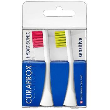 CURAPROX Hydrosonic pótfej, Sensitive, 2 darab, magenta/zöld kép
