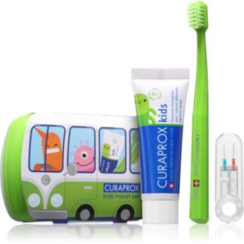 Curaprox Kids Travel Set utazó szett kozmetikumokra fogakra, nyelvre és ínyre gyermekeknek 1 db kép