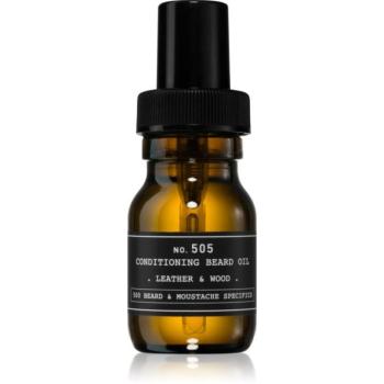 Depot 500 BEARD & MOUSTACHE SPECIFICS NO. 505 CONDITIONING BEARD OIL szakáll olaj Leather & Wood 30 ml kép