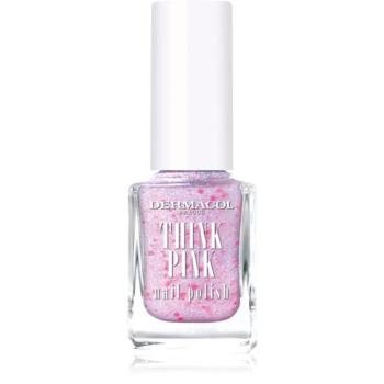 Dermacol Think Pink körömlakk csillámporral árnyalat 02 12 ml kép