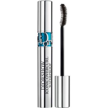 DIOR Diorshow Iconic Overcurl Waterproof dúsító és göndörítő szempillaspirál vízálló árnyalat 091 Black 6 g kép