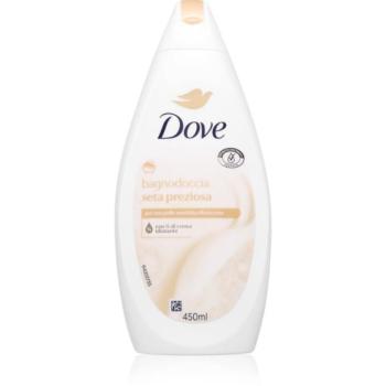 Dove Bath & Shower Gel Precious Silk tusoló- és fürdőgél a finom és sima bőrért 450 ml kép