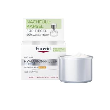 EUCERIN Hyaluron-Filler +3x effect ráncfeltöltő nappali arckrém SPF30 öko-utántöltő (50ml) kép