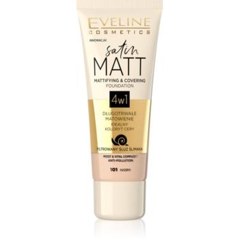 Eveline Cosmetics Satin Matt mattító alapozó csigakivonattal 30 ml kép