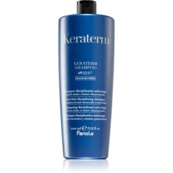 Fanola Keraterm Shampoo kisimító sampon a rakoncátlan és töredezett hajra 1000 ml kép