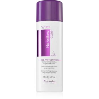 Fanola No Yellow Thermo-Protective Cream tápláló termovédő krém a szőke és melírozott hajra 150 ml kép