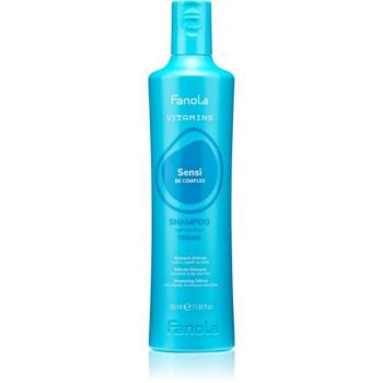 Fanola Vitamins Sensi Delicate Shampoo finom állagú tisztító sampon nyugtató hatással 350 ml kép