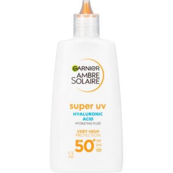 Garnier Ambre Solaire Super UV Hyaluronic Acid gyengéd védő folyadék hidratáló hatással SPF 50+ 40 ml kép