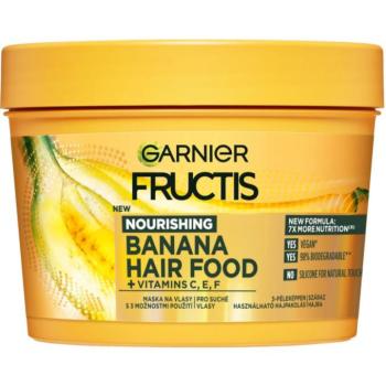 Garnier Fructis Banana Hair Food tápláló hajpakolás száraz hajra 390 ml kép