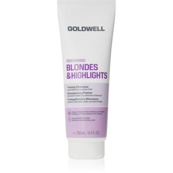 Goldwell Dualsenses Blondes & Highlights Toning Shampoo lila tonizáló sampon 250 ml kép