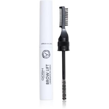 GOSH COPENHAGEN Brow Lift Lamination Wax szemöldök rögzítő viasz 2in1 kefével árnyalat 001 Clear 6 ml kép