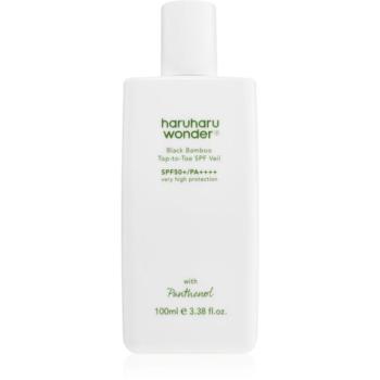 Haruharu Wonder Black Bamboo Top-to-Toe SPF Veil gyengéd védő folyadék testre és arcra SPF 50+ 100 ml kép