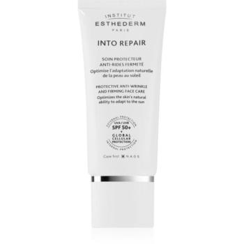 Institut Esthederm Into Repair Protective And Anti-Wrinkle Creme SPF 50+ védőkrém az arcra napfénnyel szembeni intoleranciára SPF 50+ 50 ml kép