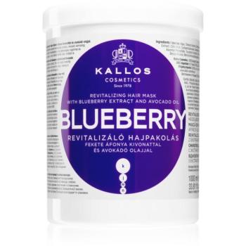 Kallos KJMN Professional Blueberry revitalizáló maszk száraz, sérült, vegyileg kezelt hajra 1000 ml kép