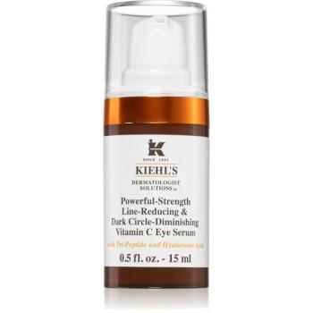 Kiehl's Dermatologist Solutions Powerful-Strength Line-Reducing & Dark Circle-Diminishing Vitamin C szérum szemre minden bőrtípusra, beleértve az érzé kép