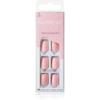 KISS imPRESS Color Short műköröm öntapadós Pick Me Pink 30 db kép