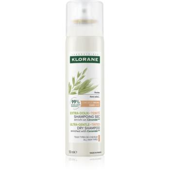 Klorane Oats Dry Shampoo gyengéd, száraz sampon sötét hajra 150 ml kép