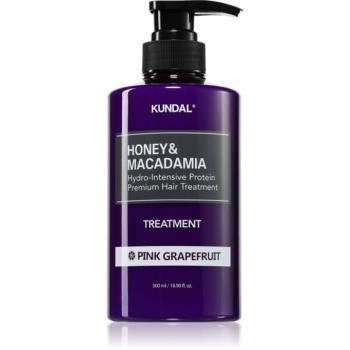 KUNDAL Honey & Macadamia Pink Grapefruit intenzív hidratáló koncentrátum száraz és sérült hajra 500 ml kép