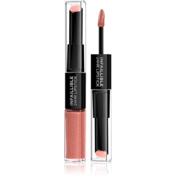 L’Oréal Paris Infallible hosszan tartó rúzs és ajakfény 2 az 1-ben árnyalat 312 Incessant Russet 5 ml kép