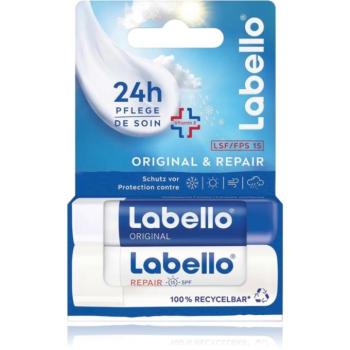Labello Original & Repair bőrmegújító hidratáló ajakbalzsam 2x4.8 g kép