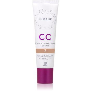 Lumene CC Color Correcting Cream CC krém az egyenletes bőrszínért SPF 20 30 ml kép