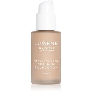 Lumene Invisible Illumination Vegan Collagen Serum in Foundation könnyű alapozó tápláló hatással SPF 30 2 30 ml kép