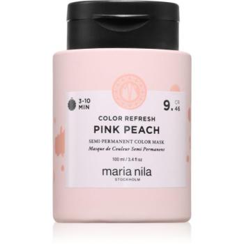 Maria Nila Colour Refresh gyengéd tápláló maszk tartós színes pigmentekkel árnyalat Pink Peach 9.46 100 ml kép