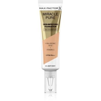 Max Factor Miracle Pure Skin tartós alapozó SPF 30 30 ml kép