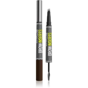 MAYBELLINE NEW YORK Brow Inserts szemöldök fixáló 2in1 kefével Brown 1,25 ml kép