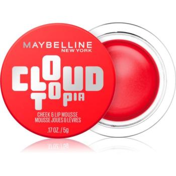MAYBELLINE NEW YORK CloudTopia matt krémes arcpírositó az arcra és a szájra 5 g kép