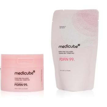 MEDICUBE Pdrn Pink Collagen Toning Gel Toner Pad 120 ml (70 ks) kép