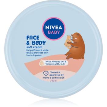 NIVEA BABY Soft hidratáló krém arcra és testre 200 ml kép