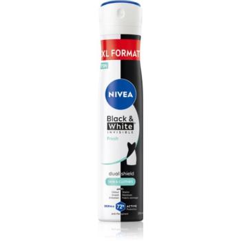 NIVEA Black & White Invisible Fresh izzadásgátló spray hölgyeknek 200 ml kép