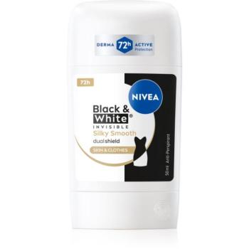 NIVEA Black & White Invisible Silky Smooth izzadásgátló stift 50 ml