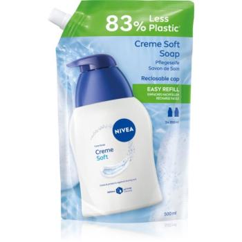 NIVEA Creme Soft folyékony szappan utántöltő 500 ml kép
