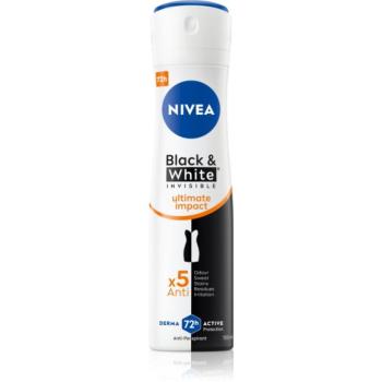 NIVEA Invisible Black & White Ultimate Impact izzadásgátló spray hölgyeknek 150 ml kép